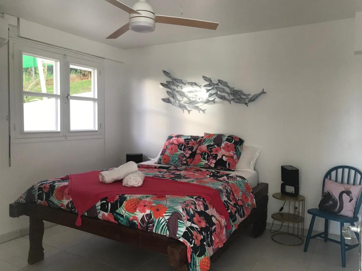 Appartement Prive Eco-Responsable, Vue Sur La Mer Des Caraibes Et Jardin Clos, Wifi, A 2Mn De La Plage サント・リュス エクステリア 写真