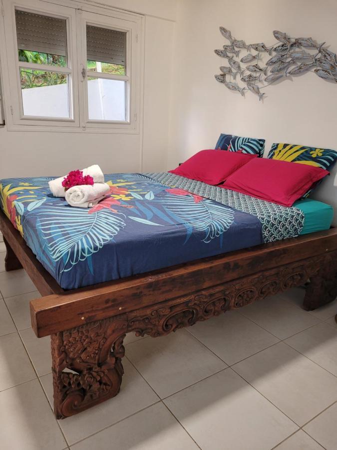 Appartement Prive Eco-Responsable, Vue Sur La Mer Des Caraibes Et Jardin Clos, Wifi, A 2Mn De La Plage サント・リュス エクステリア 写真