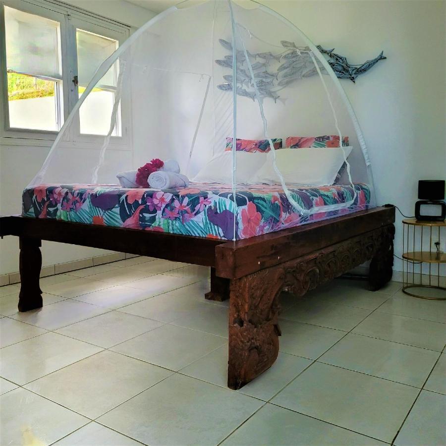 Appartement Prive Eco-Responsable, Vue Sur La Mer Des Caraibes Et Jardin Clos, Wifi, A 2Mn De La Plage サント・リュス エクステリア 写真